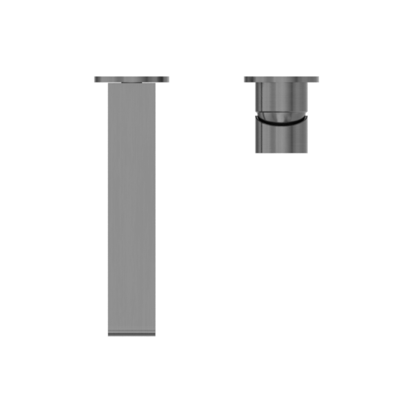 BIANCA WALL BASIN/BATH MIXER SEPARATE BACK PLATE 187/230MM GUN METAL (NR321510eGM / NR321510fGM)