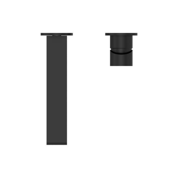 BIANCA WALL BASIN/BATH MIXER SEPARATE BACK PLATE 187/230MM MATTE BLACK (NR321510eMB / NR321510fMB)