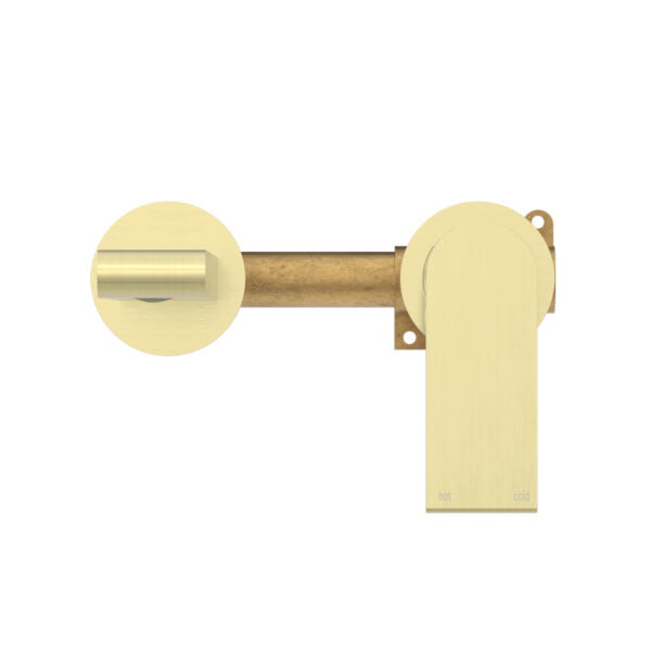 BIANCA WALL BASIN/BATH MIXER SEPARATE BACK PLATE 187/230MM BRUSHED GOLD (NR321510eBG / NR321510fBG)