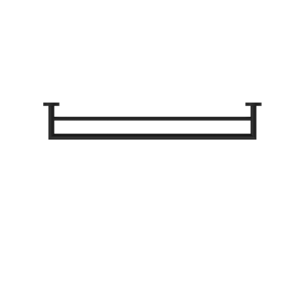 DOLCE DOUBLE TOWEL RAIL 700MM MATTE BLACK (NR3630dMB)