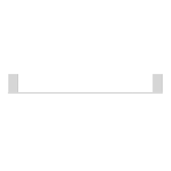CELIA SINGLE TOWEL RAIL 600MM CHROME (NR4624CH)