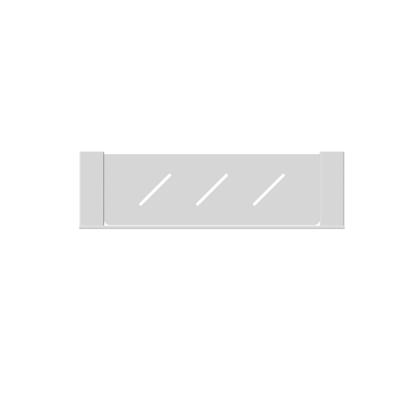 CELIA METAL SHELF CHROME (NR4687aCH)