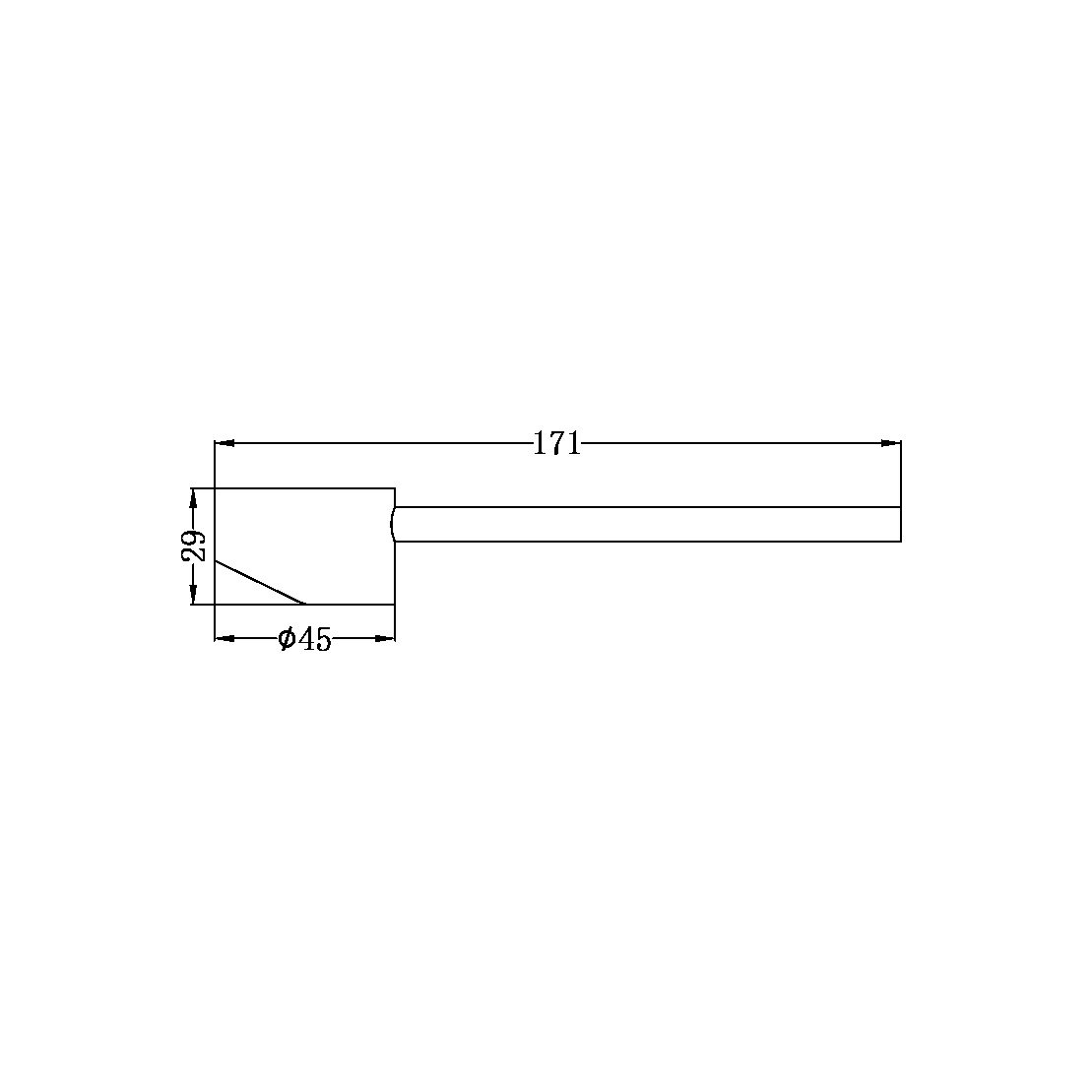 DOLCE CARE HANDLE ONLY CHROME (NR503069CH)