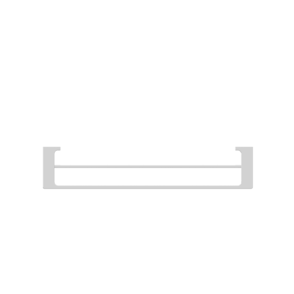 PEARL DOUBLE TOWEL RAIL 600MM CHROME (NR8024dCH)