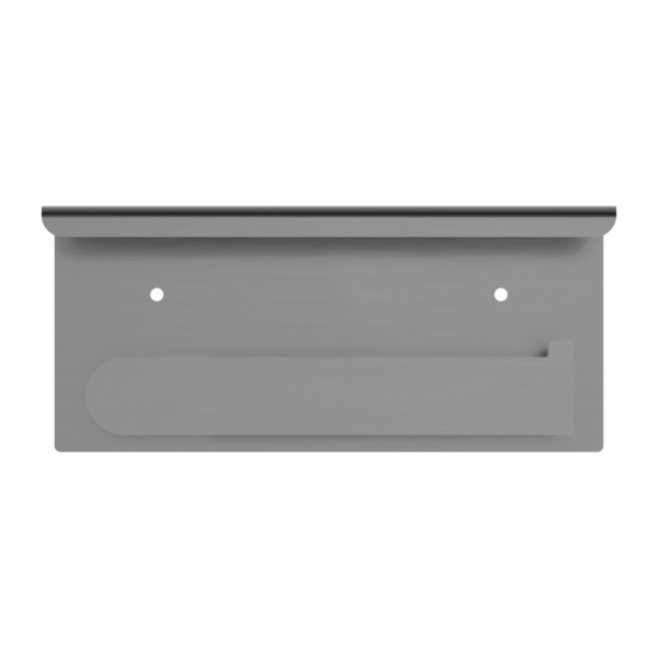 BIANCA TOILET ROLL HOLDER WITH PHONE HOLDER GUN METAL GREY (NR9086aGM)