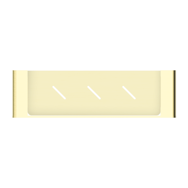BIANCA METAL SHOWER SHELF BRUSHED GOLD (NR9087aBG)