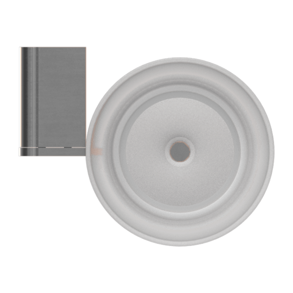 BIANCA TOILET BRUSH HOLDER GUN METAL GREY (NR9088GM)