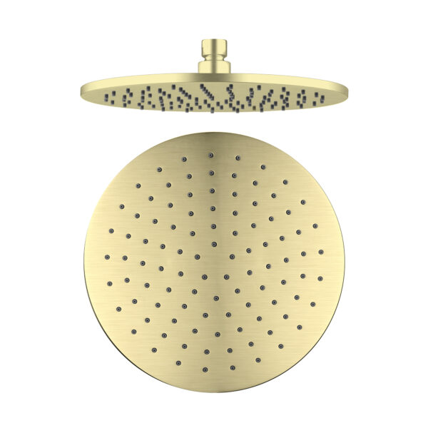ROUND SHOWER HEAD BRUSHED GOLD (NRROA1001BG)
