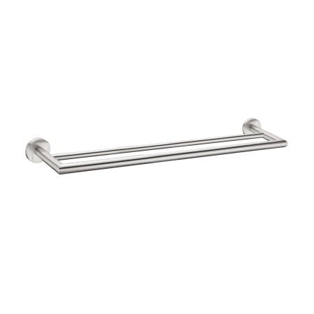 Dolce II Double Towel Rail 600MM Brushed Nickel (NR2024dBN)