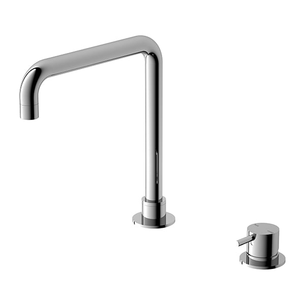 MECCA HOB BASIN MIXER SQUARE SWIVEL SPOUT CHROME  (NR221901cCH)