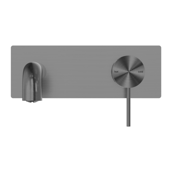 MECCA WALL BASIN/BATH MIXER 120/160/185/230/260MM SPOUT GUN METAL (NR221910a120/160/185/230/260GM)