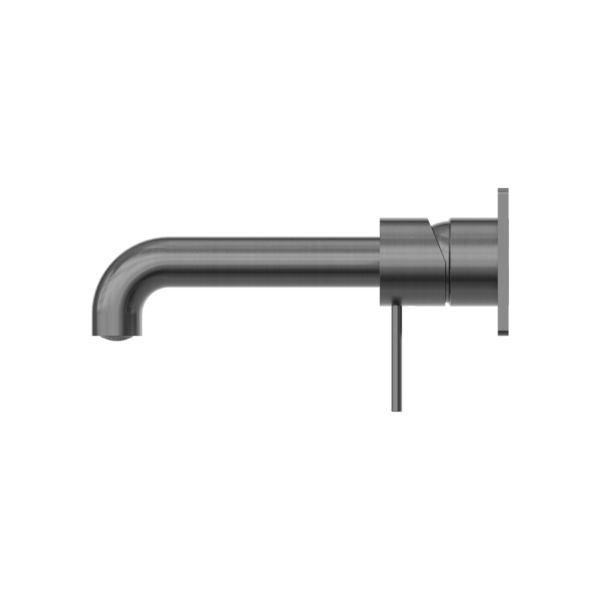 MECCA WALL BASIN/BATH MIXER 120/160/185/230/260MM SPOUT GUN METAL (NR221910a120/160/185/230/260GM)