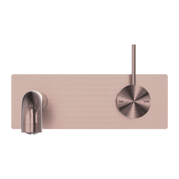 MECCA WALL BASIN/BATH MIXER HANDLE UP 120/160/185/230/260 MM SPOUT BRUSHED BRONZE (NR221910b120/160/185/230/260 BZ)