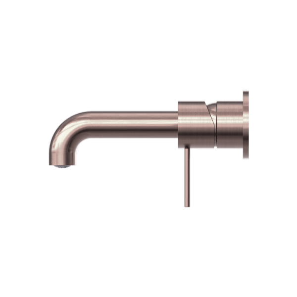 MECCA WALL BASIN/BATH MIXER SEPARATE BACK PLATE 120/160/185/230/260 MM SPOUT BRUSHED BRONZE (NR221910c120/160/185/230/260 BZ)