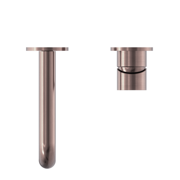 MECCA WALL BASIN/BATH MIXER SEPARATE BACK PLATE 120/160/185/230/260 MM SPOUT BRUSHED BRONZE (NR221910c120/160/185/230/260 BZ)