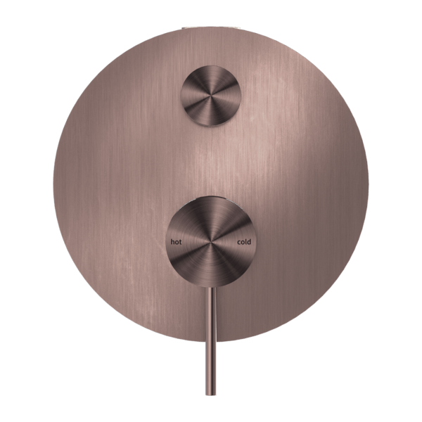 MECCA SHOWER MIXER WITH DIVERTOR SHOWER VALVE BRUSHED VALVE BRUSHED BRONZE (NR221911aBZ)