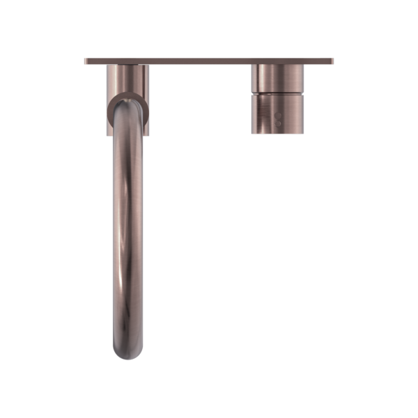 MECCA WALL BASIN/BATH MIXER SWIVEL SPOUT HANDLE UP BRUSHED BRONZE (NR221910pBZ)