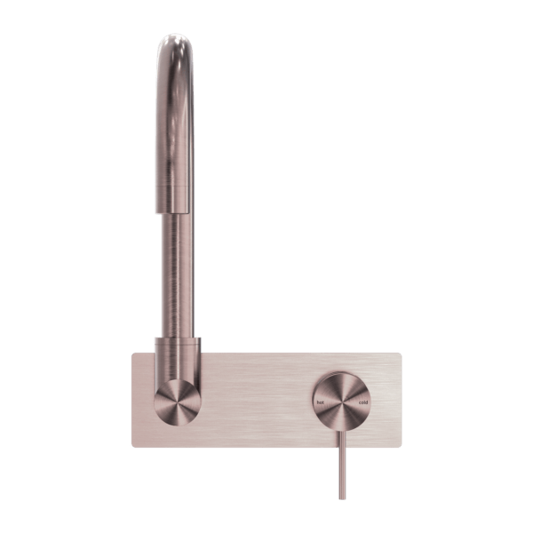 MECCA WALL BASIN/BATH MIXER SWIVEL SPOUT BRUSHED BRONZE (NR221910qBZ)