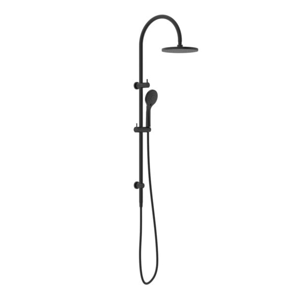 MECCA TWIN SHOWER WITH AIR SHOWER MATTE BLACK (NR221905bMB)