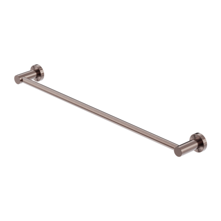 MECCA SINGLE TOWEL RAIL 800MM BRUSHED BRONZE (NR1930BZ)