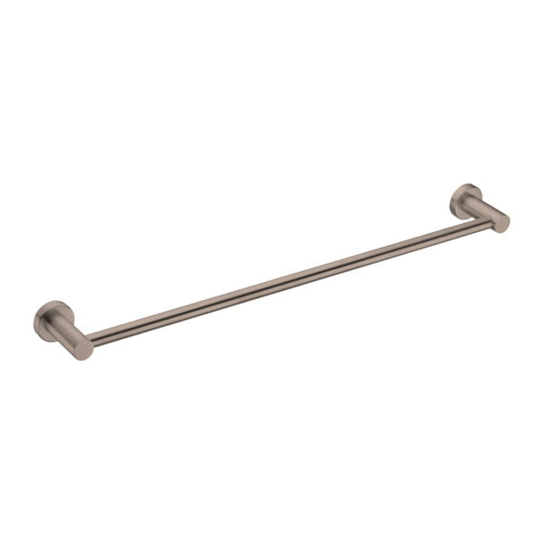 MECCA SINGLE TOWEL RAIL 600MM BRUSHED BRONZE (NR1924BZ)
