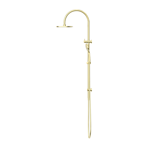 MECCA TWIN SHOWER WITH AIR SHOWER BRUSHED GOLD (NR221905bBG)