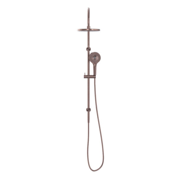 MECCA TWIN SHOWER SET BRUSHED BRONZE (NR221905eBZ)