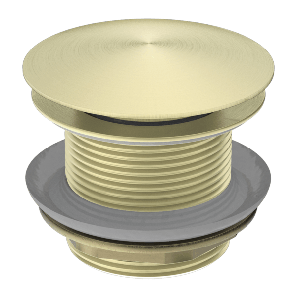 40MM BATH POP-UP PLUG WITH REMOVABLE WASTE NO OVERFLOW BRUSHED GOLD (NRA707BG)