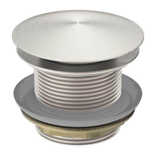40MM BATH POP-UP PLUG WITH REMOVABLE WASTE NO OVERFLOW BRUSHED NICKEL (NRA707BN)