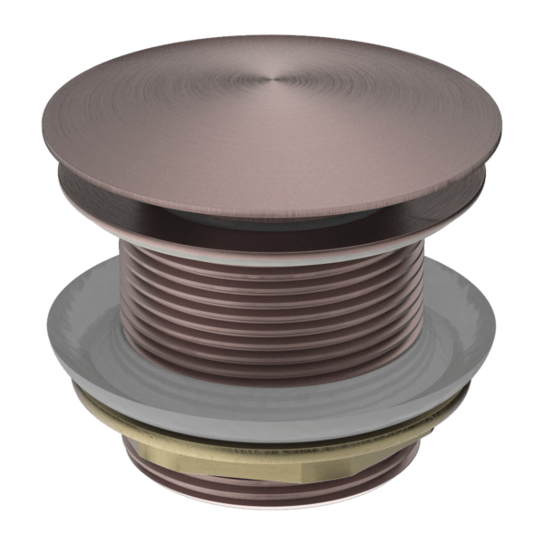 40MM BATH POP-UP PLUG WITH REMOVABLE WASTE NO OVERFLOW BRUSHED BRONZE (NRA707BZ)