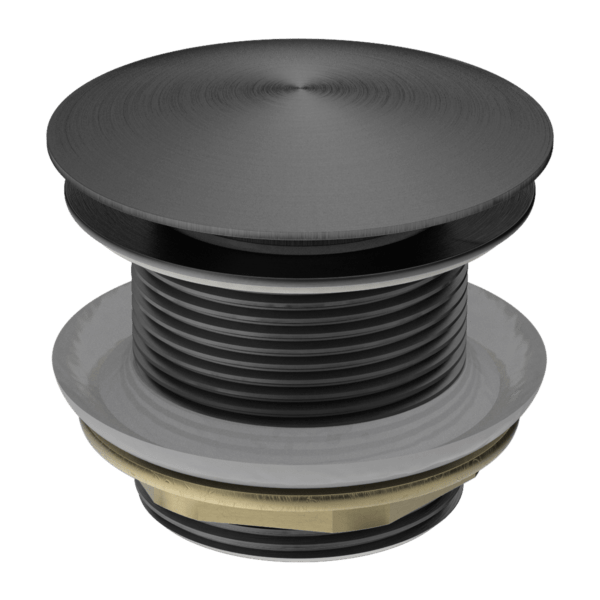 40MM BATH POP-UP PLUG WITH REMOVABLE WASTE NO OVERFLOW GUN METAL (NRA707GM)