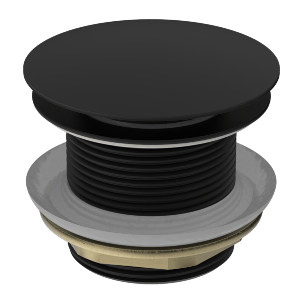 40MM BATH POP-UP PLUG WITH REMOVABLE WASTE NO OVERFLOW MATTE BLACK (NRA707MB)