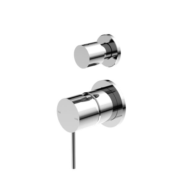 MECCA SHOWER MIXER WITH DIVERTOR SEPARATE BACK PLATE SHOWER VALVE CHROME (NR221911sCH)