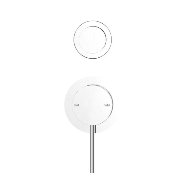 MECCA SHOWER MIXER WITH DIVERTOR SEPARATE BACK PLATE SHOWER VALVE CHROME (NR221911sCH)