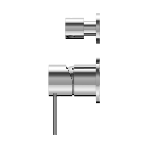 MECCA SHOWER MIXER WITH DIVERTOR SEPARATE BACK PLATE SHOWER VALVE CHROME (NR221911sCH)