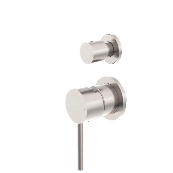 DOLCE SHOWER MIXER WITH DIVERTOR SEPARATE PLATE BRUSHED NICKEL (NR250811eBN)