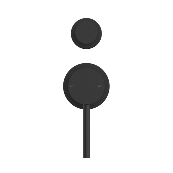 DOLCE SHOWER MIXER WITH DIVERTOR SEPARATE PLATE MATTE BLACK (NR250811eMB)