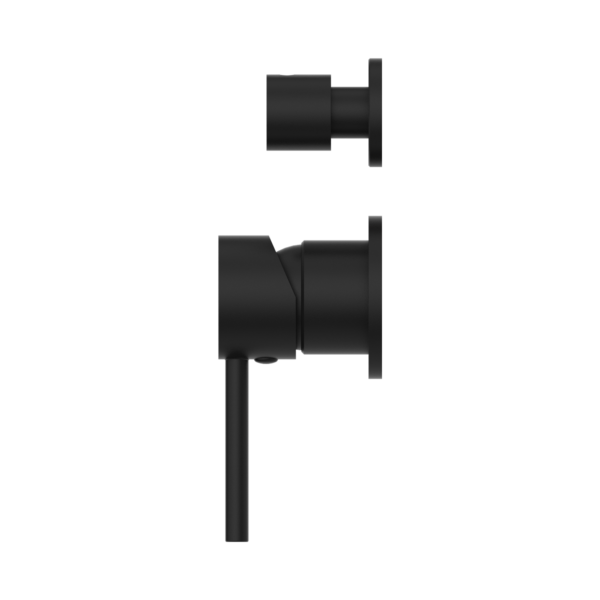DOLCE SHOWER MIXER WITH DIVERTOR SEPARATE PLATE MATTE BLACK (NR250811eMB)