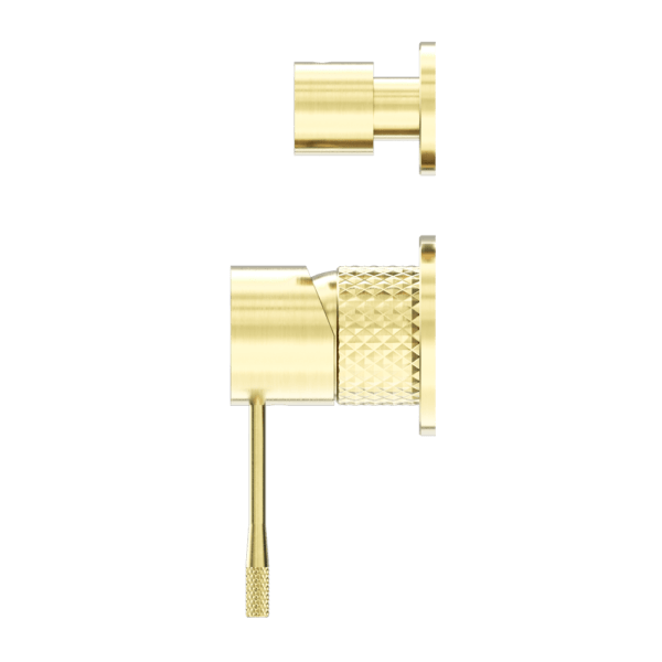 OPAL SHOWER MIXER WITH DIVERTOR SEPARATE PLATE BRUSHED GOLD  (NR251909eBG)