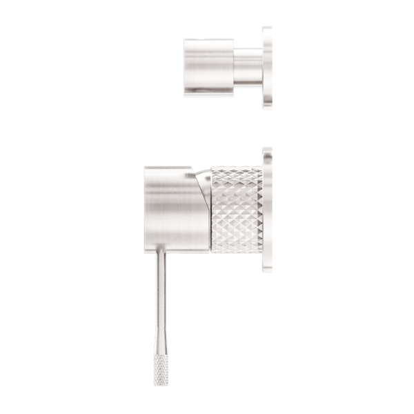 OPAL SHOWER MIXER WITH DIVERTOR SEPARATE PLATE BRUSHED NICKEL (NR251909eBN)