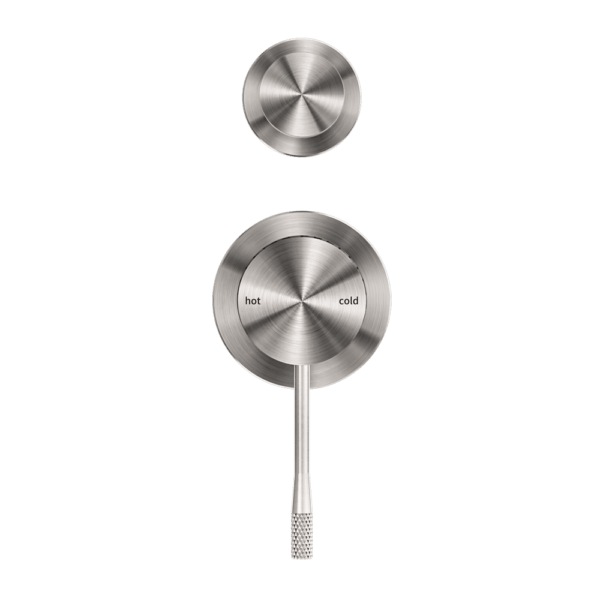 OPAL SHOWER MIXER WITH DIVERTOR SEPARATE PLATE BRUSHED NICKEL (NR251909eBN)