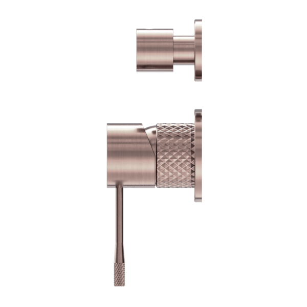 OPAL SHOWER MIXER WITH DIVERTOR SEPARATE PLATE BRUSHED BRONZE (NR251909eBZ）