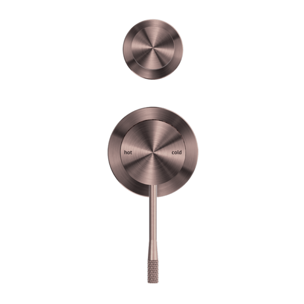OPAL SHOWER MIXER WITH DIVERTOR SEPARATE PLATE BRUSHED BRONZE (NR251909eBZ）