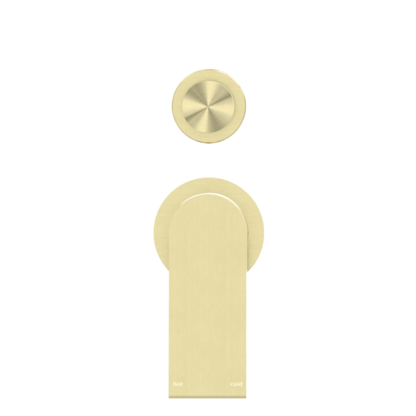 BIANCA SHOWER MIXER WITH DIVERTOR SEPARATE PLATE BRUSHED GOLD (NR321511gBG)