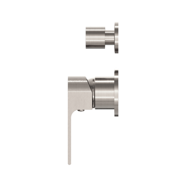 BIANCA SHOWER MIXER WITH DIVERTOR SEPARATE PLATE BRUSHED NICKEL (NR321511gBN)