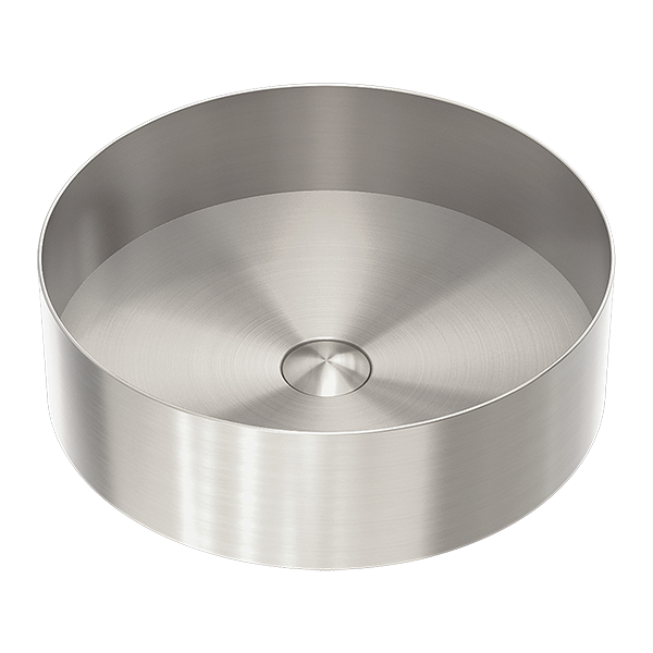OPAL ROUND 400MM STAINLESS STEEL BASIN BRUSHED NICKEL (NRB401rBN)