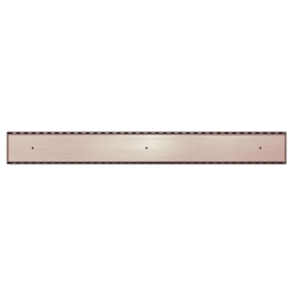 TILE INSERT V CHANNEL FLOOR GRATE 89MM OUTLET WITH HOLE SAW BRUSHED BRONZE (NRFG001HSBZ)