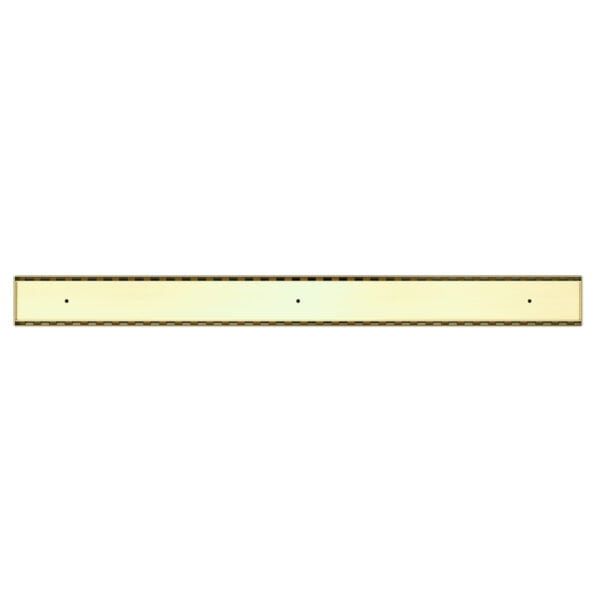 TILE INSERT V CHANNEL FLOOR GRATE 50MM OUTLET WITH HOLE SAW BRUSHED GOLD (NRFG002HSBG)