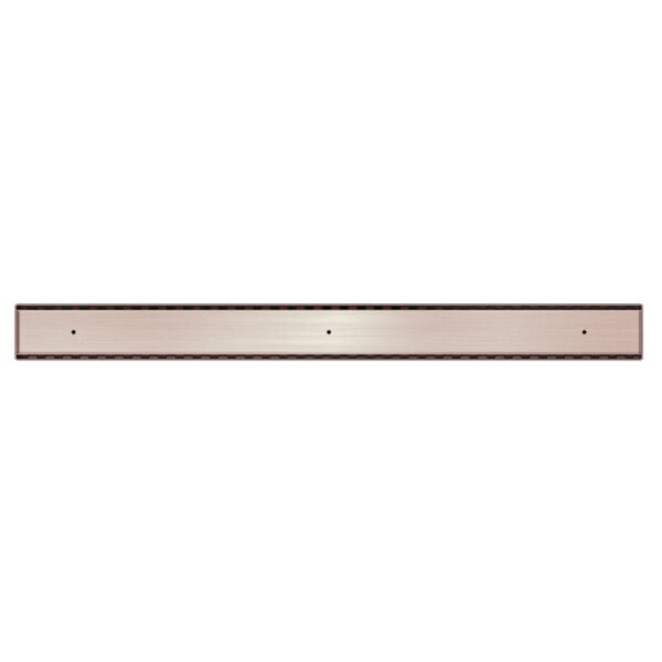 TILE INSERT V CHANNEL FLOOR GRATE 50MM OUTLET WITH HOLE SAW BRUSHED BRONZE (NRFG002HSBZ)