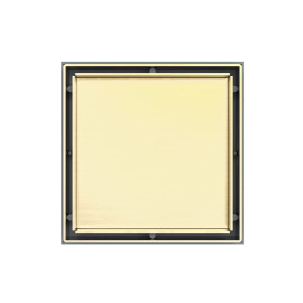 TILE INSERT FLOOR WASTE 100MM OUTLET BRUSHED GOLD (NRFW002BG)